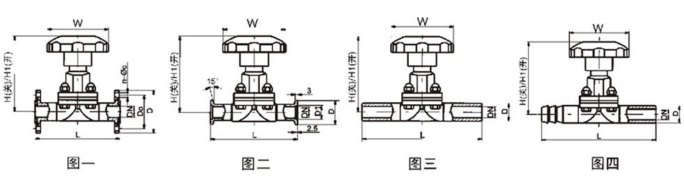 手動真空隔膜閥